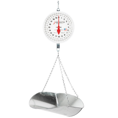 Detecto MCS-40DP Hanging Scale with Scoop - Double Viewing Dials